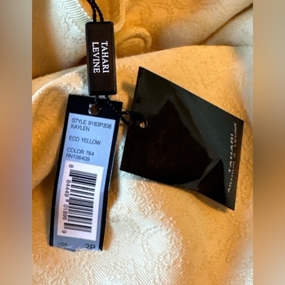 NWT Tahari Levine vintage vibe Petite yellow fitted jacket - Picture 11 of 11